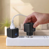 GreenBlue fjärrstyrt WiFi-uttag, Android/iOS/Alexa/Google Home, timer, effektmätare, max 16 A/3840 W, GB735 B, 3 stycken