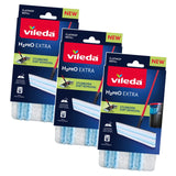 Vileda H2prO-insats till plattmopp, av mikrofiber, kan tvättas i tvättmaskin, 175786, 3 stycken