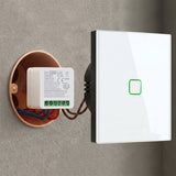 GreenBlue WiFi-relä för infälld montering, Android/iOS/Alexa/Google Home, 100–240 V AC, 50/60 Hz, max. 16 A, för LED 150 W, GB739, 3 st.