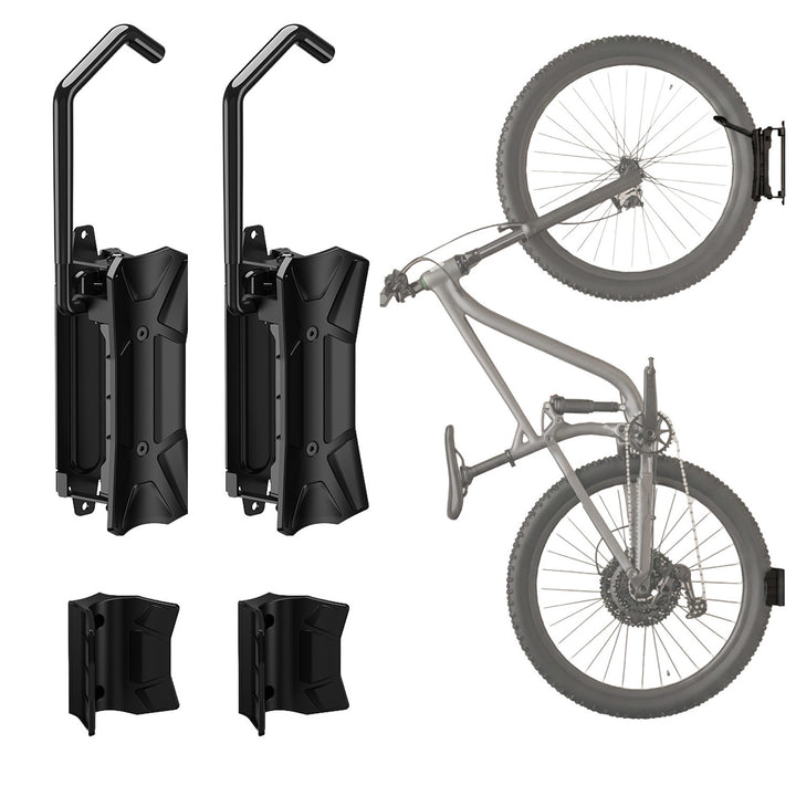 Maclean cykelhållare/vägghängare, max. belastning 35 kg, justerbar lutningsvinkel, stål, MC-171, 2 st.