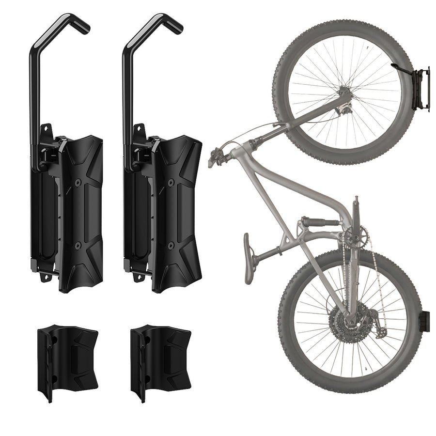 Maclean cykelhållare/vägghängare, max. belastning 35 kg, justerbar lutningsvinkel, stål, MC-171, 2 st.