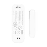 Trådlös kontaktor/öppningssensor med WiFi från GreenBlue, Android/iOS, för dörrar/fönster, 3,0 V DC, LR03x2, GB479 W + 2 st R-03 LR03 AAA-alkaliska batterier från Varta Industrial 4003