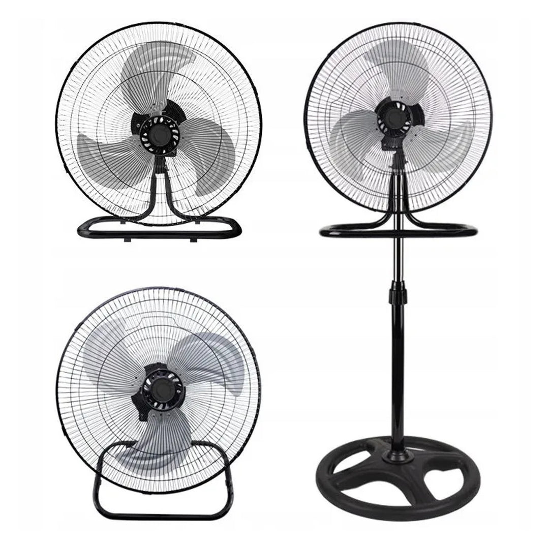 LTC-golvfläkt, 18", svart, justerbar höjd, effekt 50 W, LXWT04C