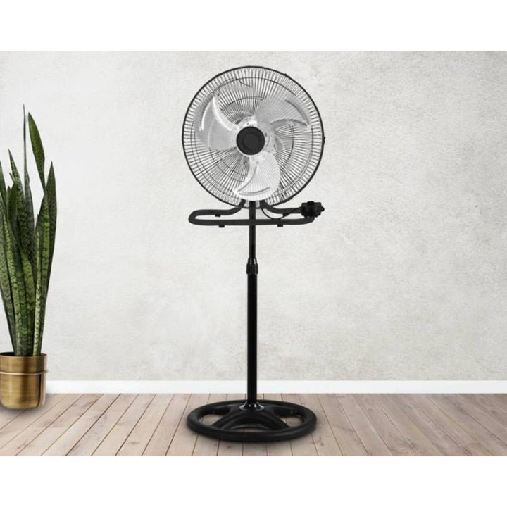 LTC-golvfläkt, 18", svart, justerbar höjd, effekt 50 W, LXWT04C