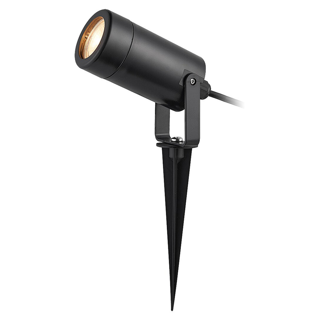 Rabalux Krobia marklampa, IP65, svart, GU10-gänga, max 4 W, 7814