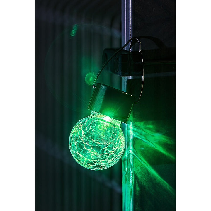 Rabalux Yola solcellslampa, 1 lm, IP44, färg: satinkrom, LED 0,06 W, 7850