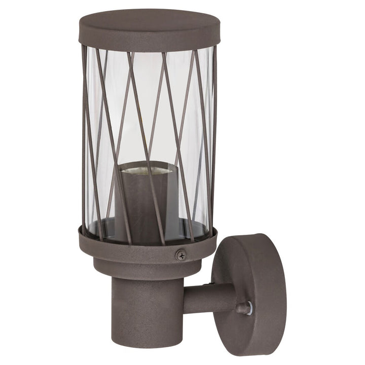Rabalux Budapest vägglampa för utomhusbruk, IP44, färg: brun, E27-gänga, max 40 W, 8888