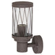 Rabalux Budapest vägglampa för utomhusbruk, IP44, färg: brun, E27-gänga, max 40 W, 8888