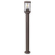 Rabalux Budapest trädgårdsstativlampa, IP44, färg: brun, E27-gänga, max 40 W, 8890