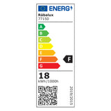 Rabalux Rapla2 LED-lampa 18 W, svart, IP65, energiklass F, justerbar ljusfärg 2700, 4000, 6500 K, 77150