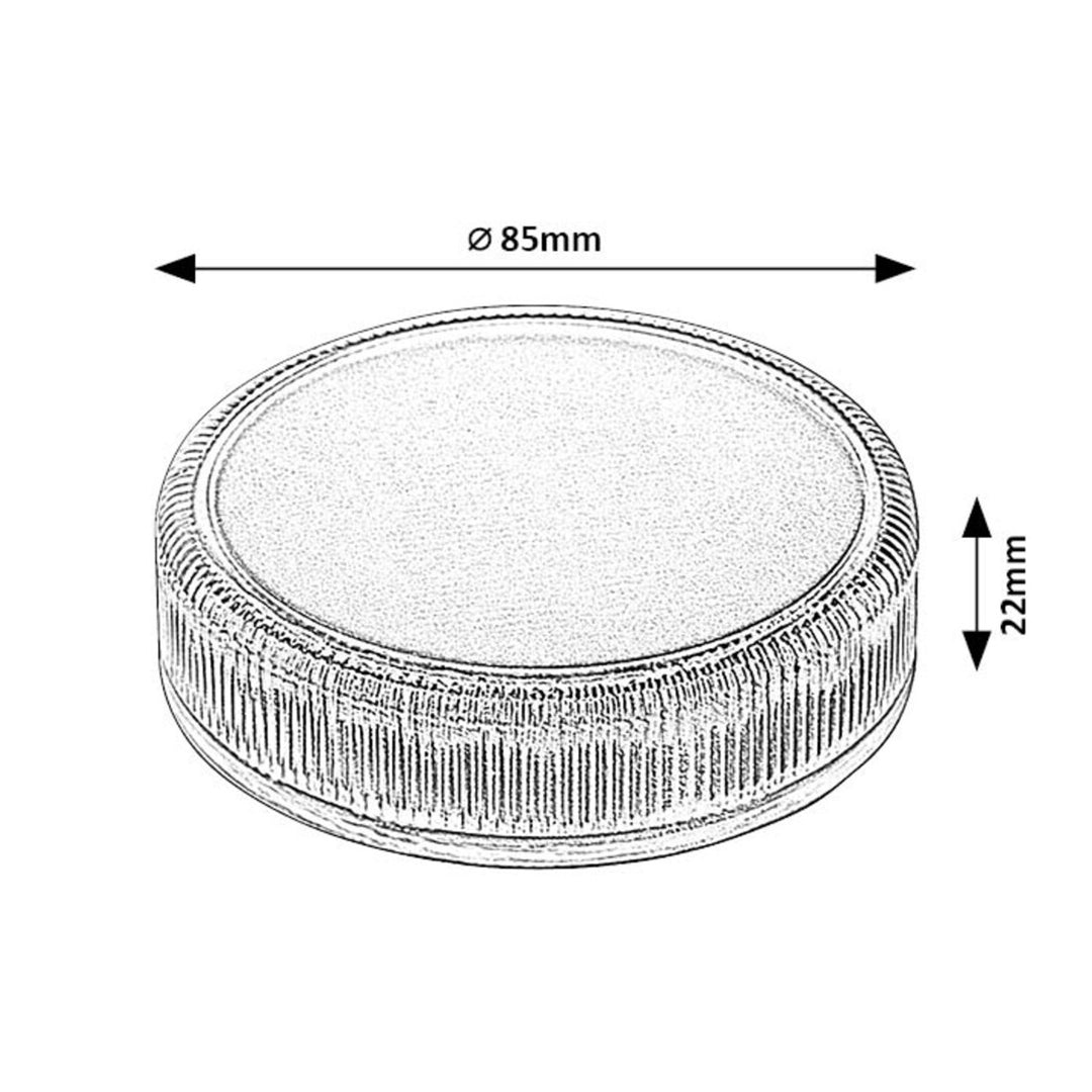 Trillo LED-solcellslampa 0,3 W, skymningssensor, transparent, IP65, K 4000, 77175