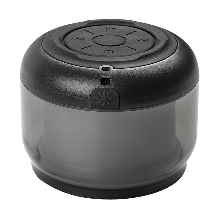 Rabalux Radelia skrivbordslampa, Bluetooth-högtalare, RGB, svart, IP20, batteri, 76110