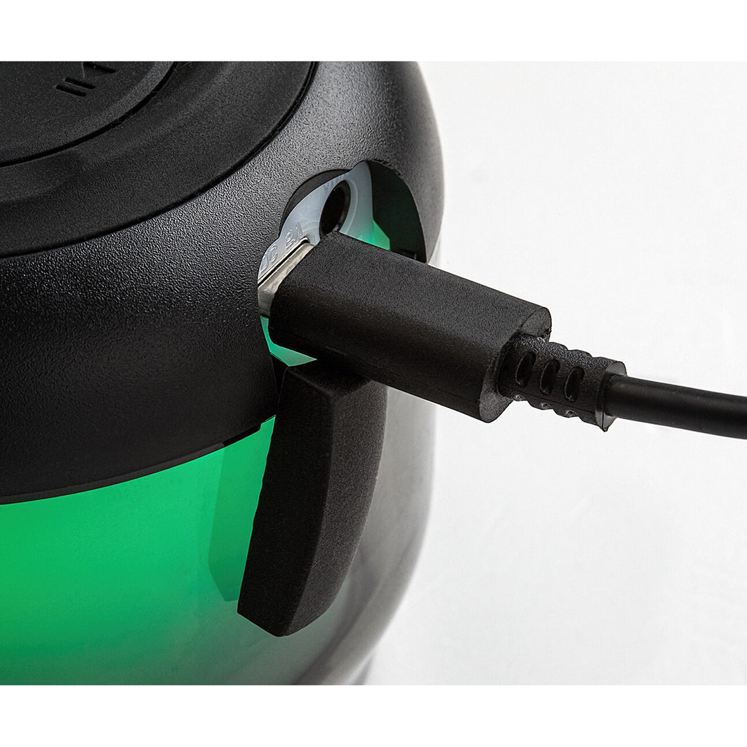 Rabalux Radelia skrivbordslampa, Bluetooth-högtalare, RGB, svart, IP20, batteri, 76110