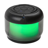 Rabalux Radelia skrivbordslampa, Bluetooth-högtalare, RGB, svart, IP20, batteri, 76110