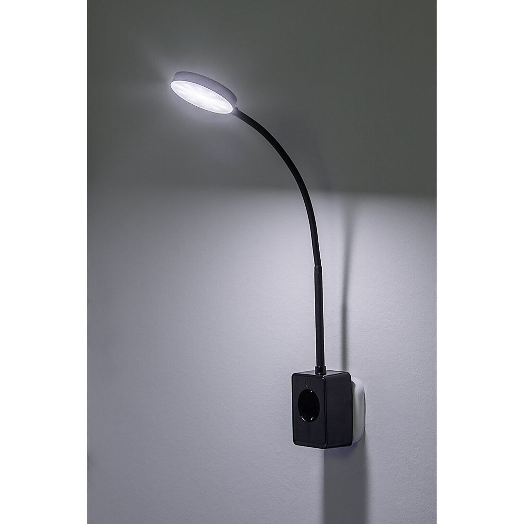 Rabalux Tivro vägglampa, LED 4 W, svart, IP20, 3 färgtemperaturer: 3000, 4000, 6000, 71283