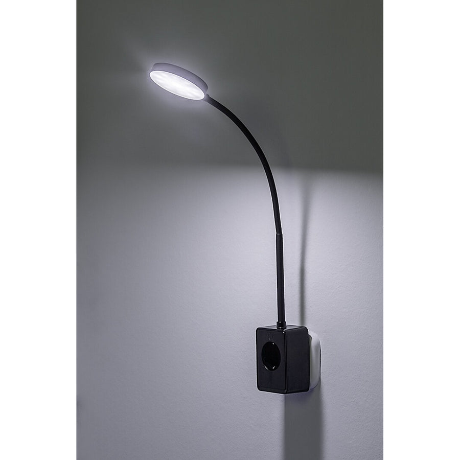 Rabalux Tivro vägglampa, LED 4 W, svart, IP20, 3 färgtemperaturer: 3000, 4000, 6000, 71283