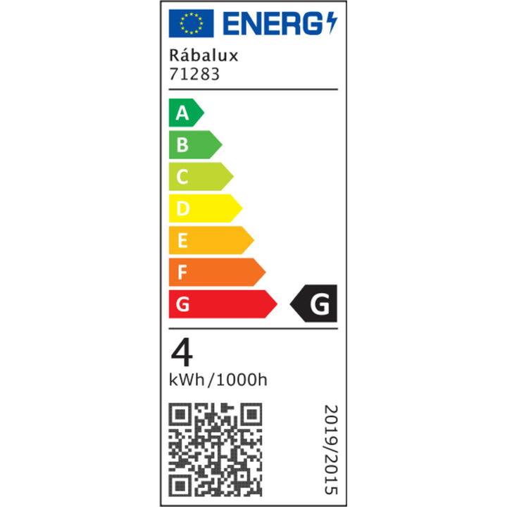 Rabalux Tivro vägglampa, LED 4 W, svart, IP20, 3 färgtemperaturer: 3000, 4000, 6000, 71283