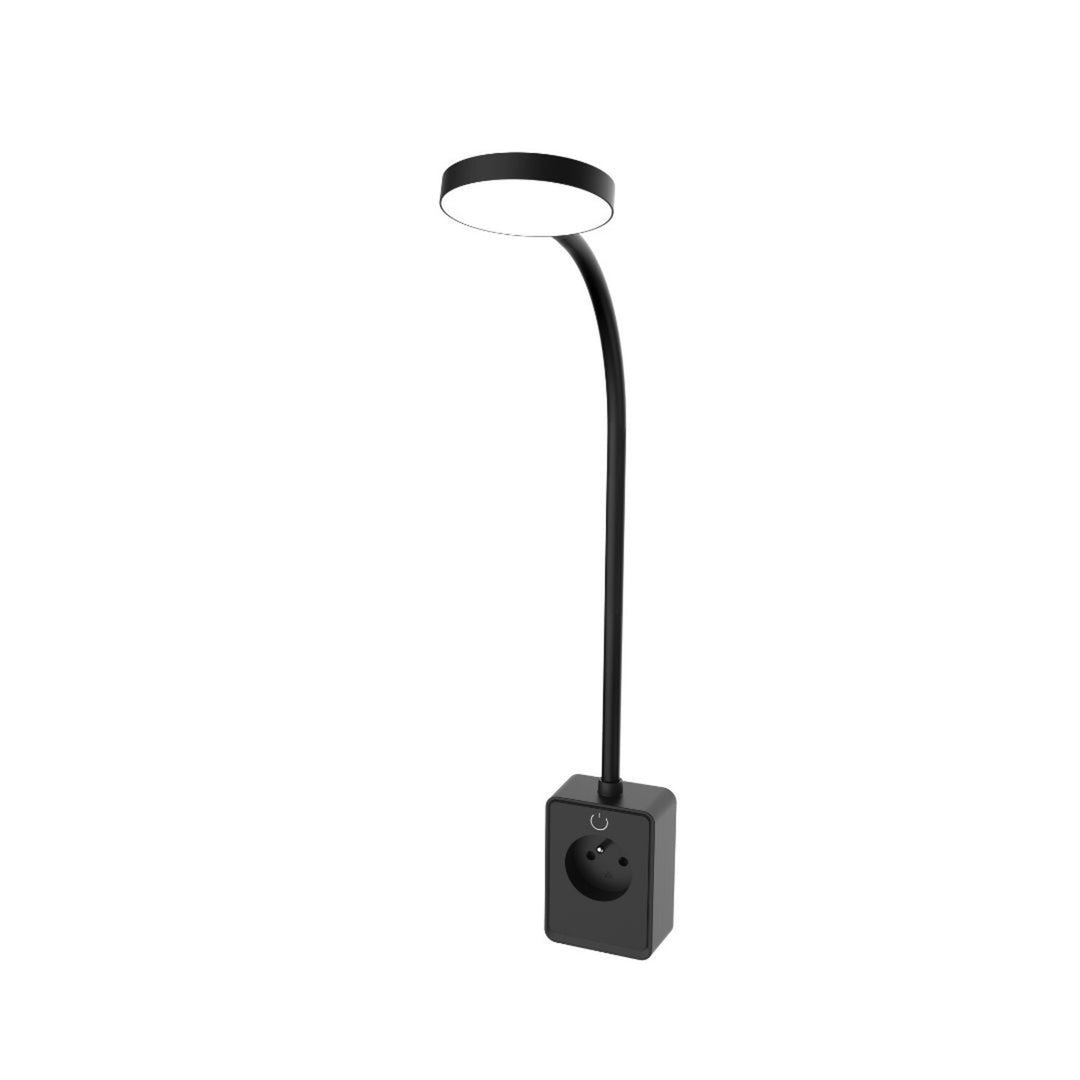 Rabalux Tivro vägglampa, LED 4 W, svart, IP20, 3 färgtemperaturer: 3000, 4000, 6000, 71283