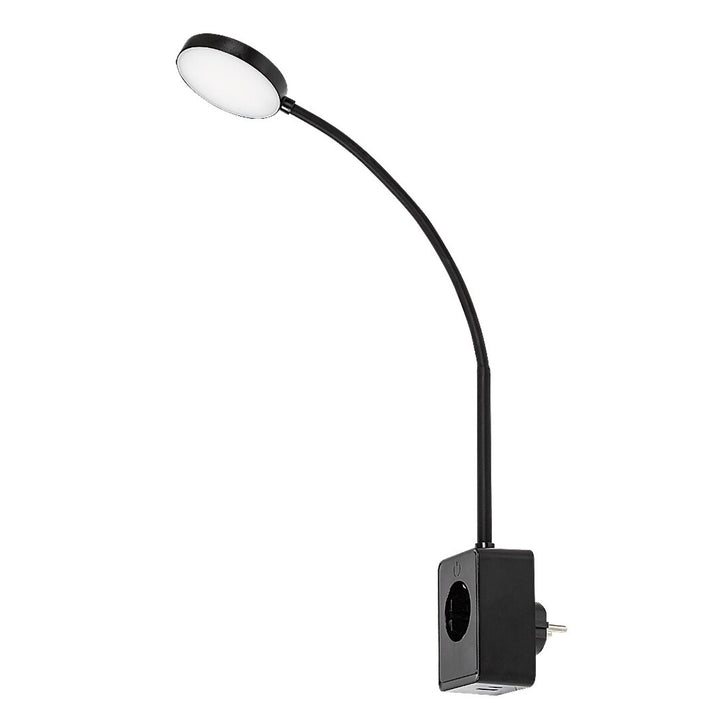 Rabalux Tivro vägglampa, LED 4 W, svart, IP20, 3 färgtemperaturer: 3000, 4000, 6000, 71284