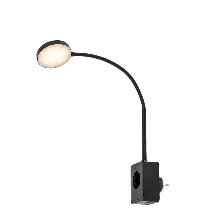 Rabalux Tivro vägglampa, LED 4 W, svart, IP20, 3 färgtemperaturer: 3000, 4000, 6000, 71284