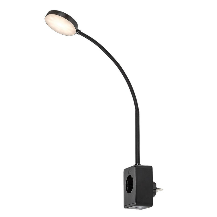 Rabalux Tivro vägglampa, LED 4 W, svart, IP20, 3 färgtemperaturer: 3000, 4000, 6000, 71284