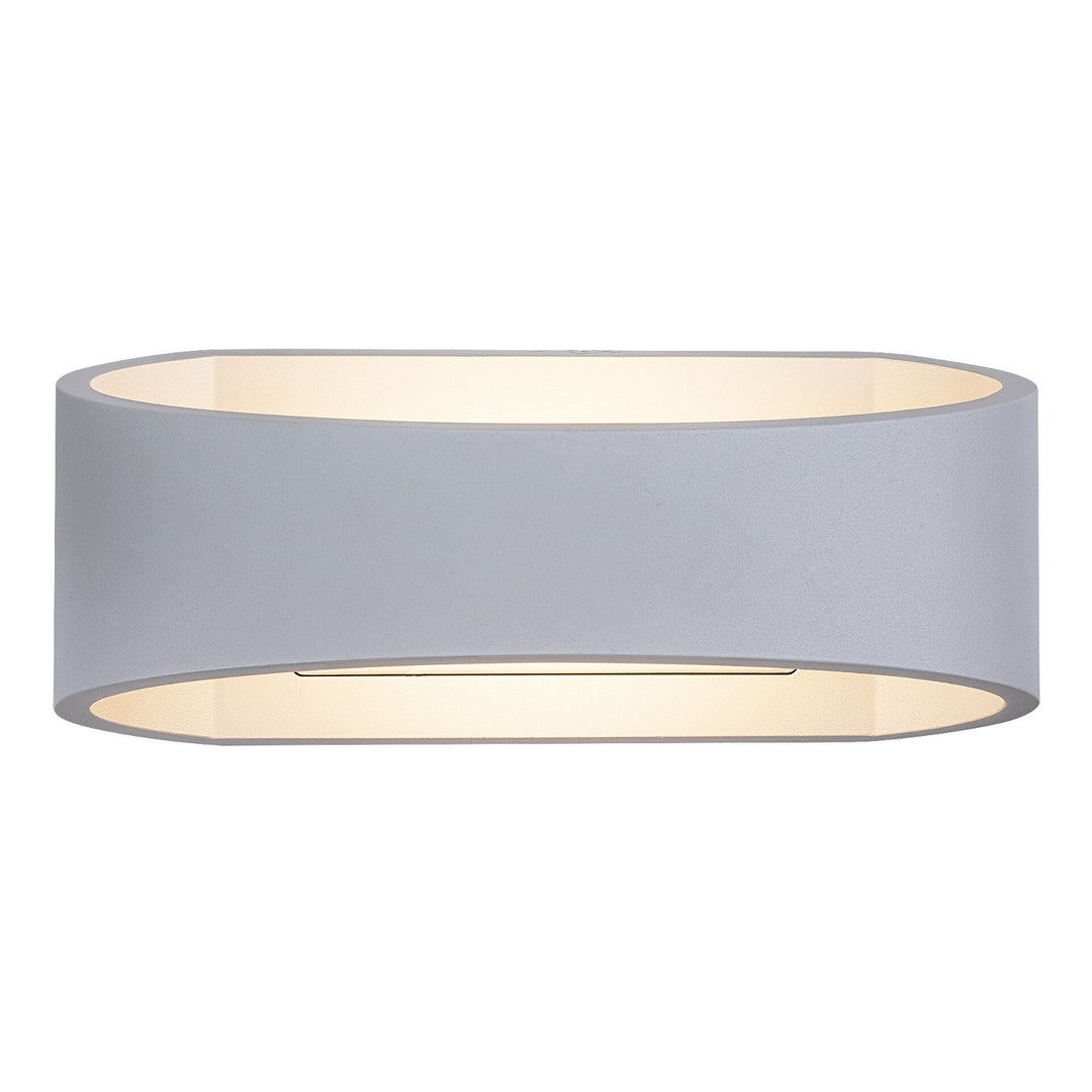 Rabalux Gerla utomhusvägglampa, vit, LED 9 W, IP54, 3000 K, 77178