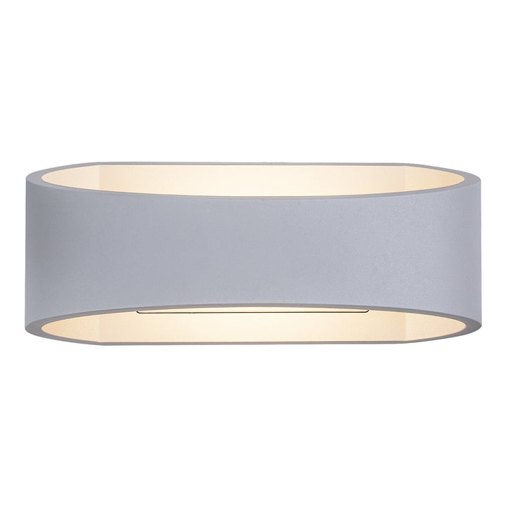 Rabalux Gerla utomhusvägglampa, vit, LED 9 W, IP54, 3000 K, 77178
