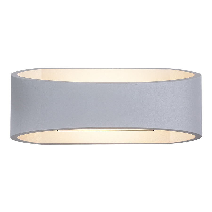 Rabalux Gerla utomhusvägglampa, vit, LED 9 W, IP54, 3000 K, 77178