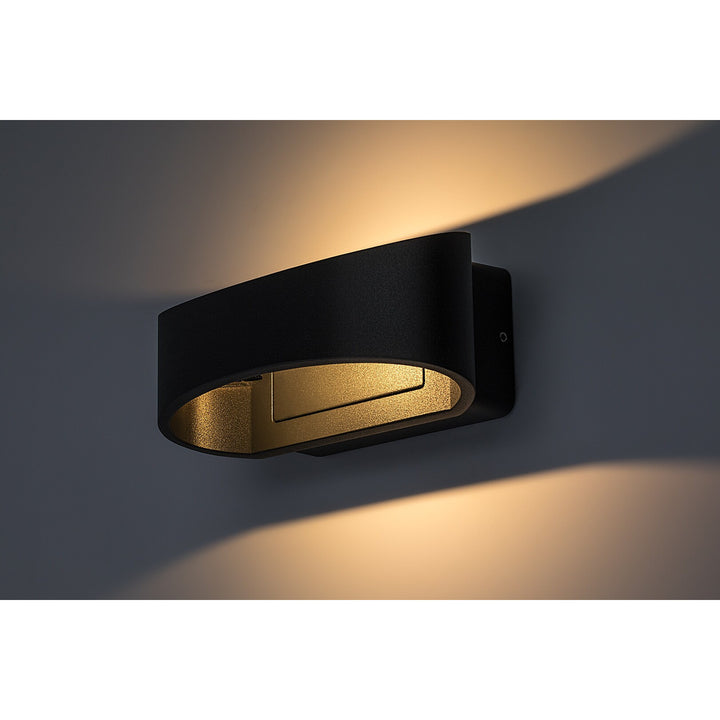 Rabalux Gerla utomhusvägglampa, antracit, LED 9 W, IP54, 3000 K, 77179