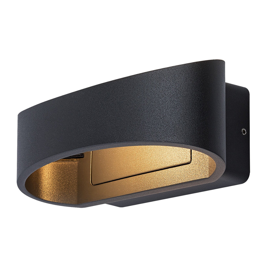Rabalux Gerla utomhusvägglampa, antracit, LED 9 W, IP54, 3000 K, 77179