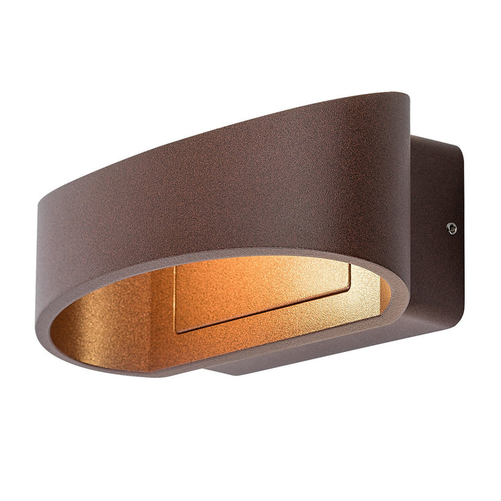 Rabalux Gerla utomhusvägglampa, brun, LED 9 W, IP54, 3000 K, 77180