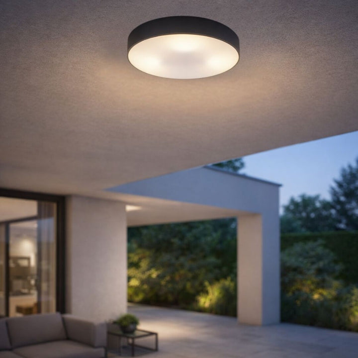 Rabalix Dolen-lampa, svart, 3x E27, max 9 W, IP43, 75066