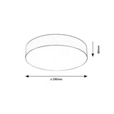 Rabalix Dolen-lampa, gråbeige, 2x E27, max 9 W, IP43, 75067