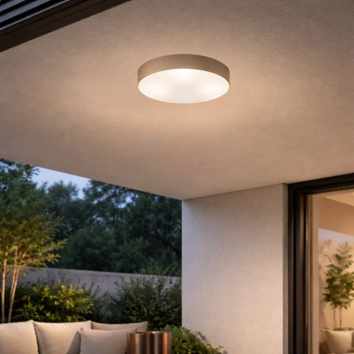 Rabalix Dolen-lampa, gråbeige, 2x E27, max 9 W, IP43, 75067