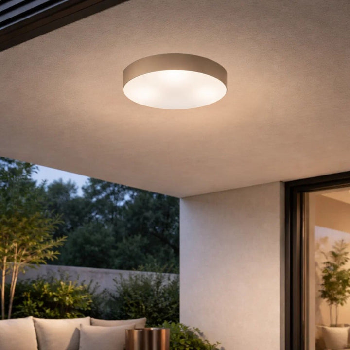 Rabalix Dolen-lampa, gråbeige, 3x E27, max 9 W, IP43, 75068
