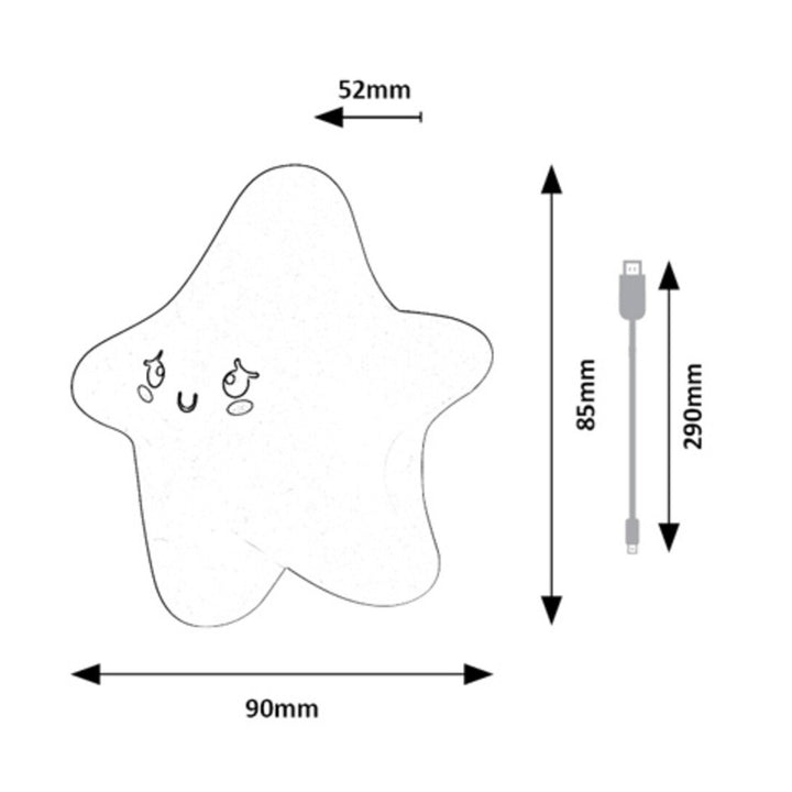 Dreamies LED-lampa 2,7 W IP20 gul 3000 K, nattlampseffekt, 76046