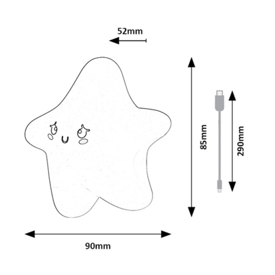 Dreamies LED-lampa 2,7 W IP20 gul 3000 K, nattlampseffekt, 76046