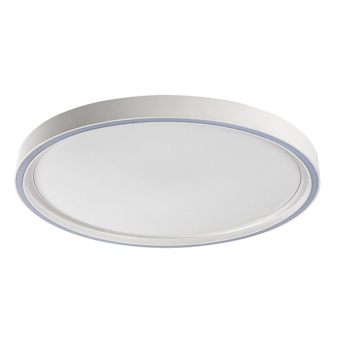 Taklampa Rabalux Zerina, 31 W, IP40, vit, 3000–6500 K, minnesfunktion, med fjärrkontroll, timerfunktion, nattlampeffekt, 75086