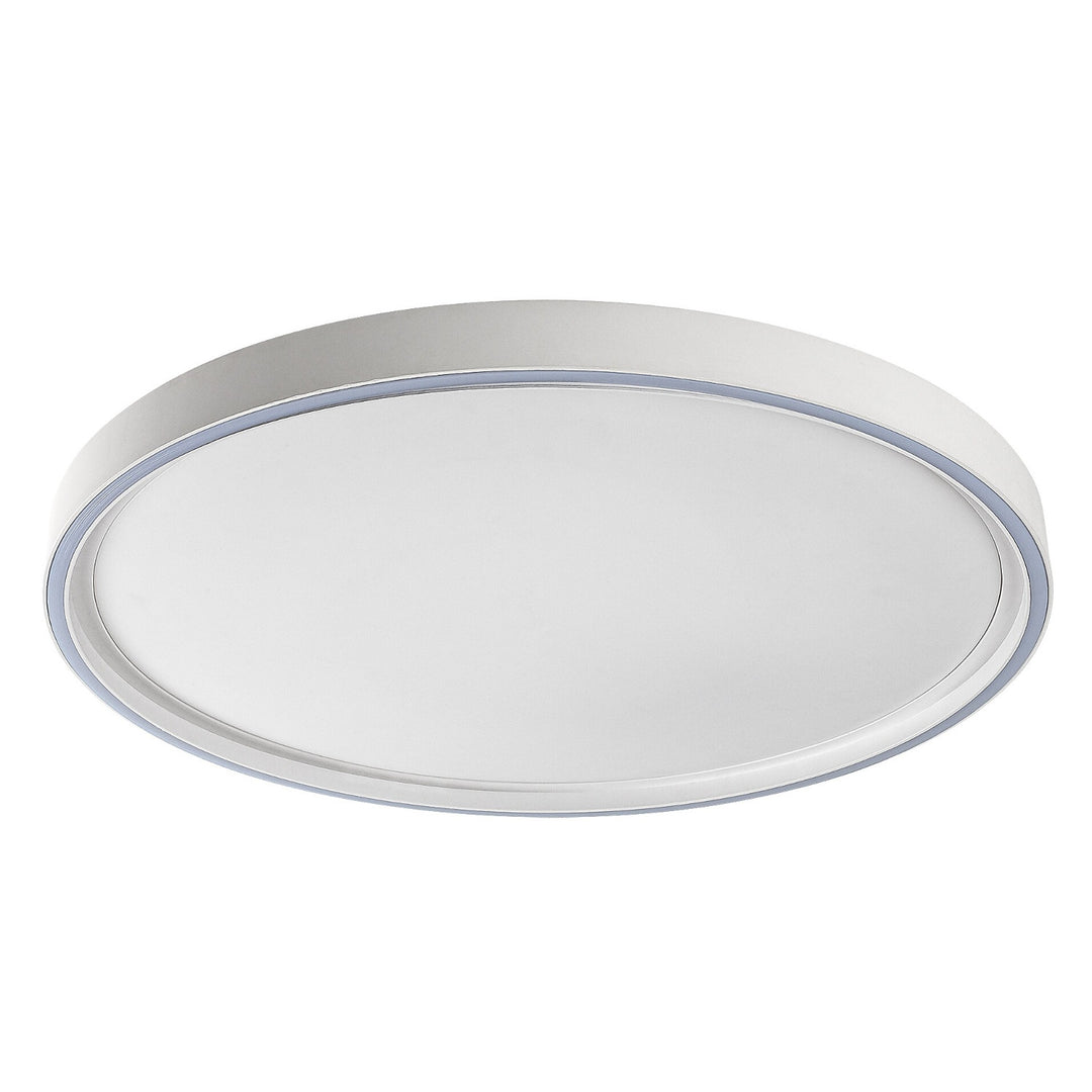 Taklampa Rabalux Zerina, 54 W, IP40, vit, 3000–6500 K, minnesfunktion, med fjärrkontroll, timerfunktion, nattlampeffekt, 75087