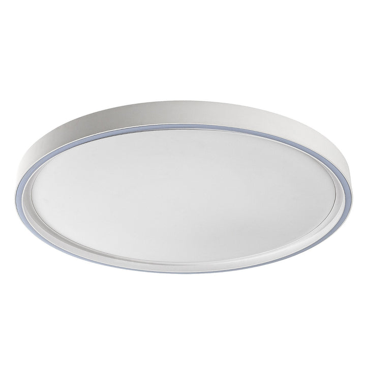 Taklampa Rabalux Zerina, 54 W, IP40, vit, 3000–6500 K, minnesfunktion, med fjärrkontroll, timerfunktion, nattlampeffekt, 75087