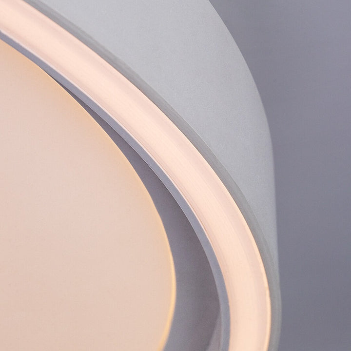 Taklampa Rabalux Zerina, 54 W, IP40, vit, 3000–6500 K, minnesfunktion, med fjärrkontroll, timerfunktion, nattlampeffekt, 75087