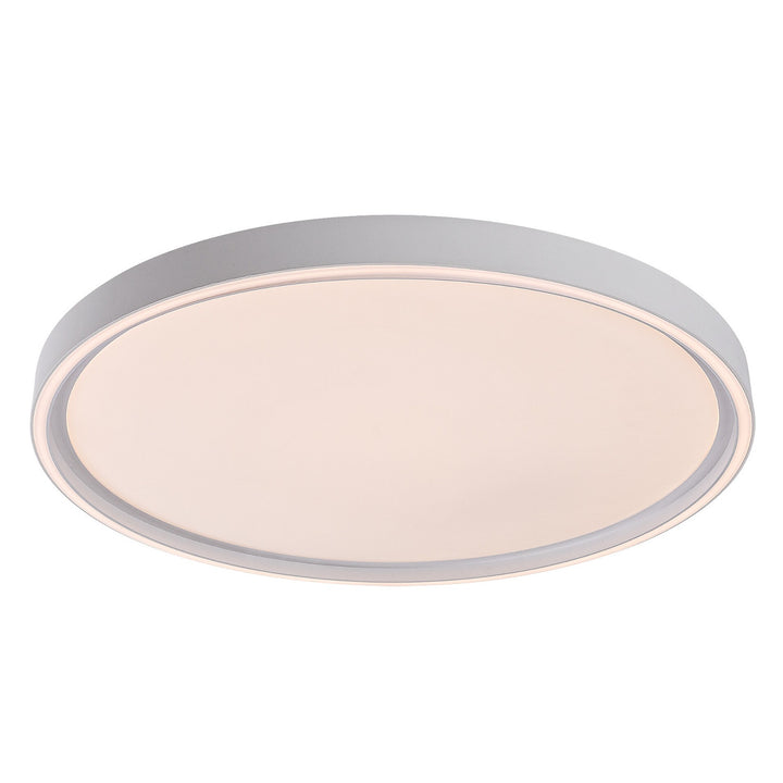 Taklampa Rabalux Zerina, 54 W, IP40, vit, 3000–6500 K, minnesfunktion, med fjärrkontroll, timerfunktion, nattlampeffekt, 75087
