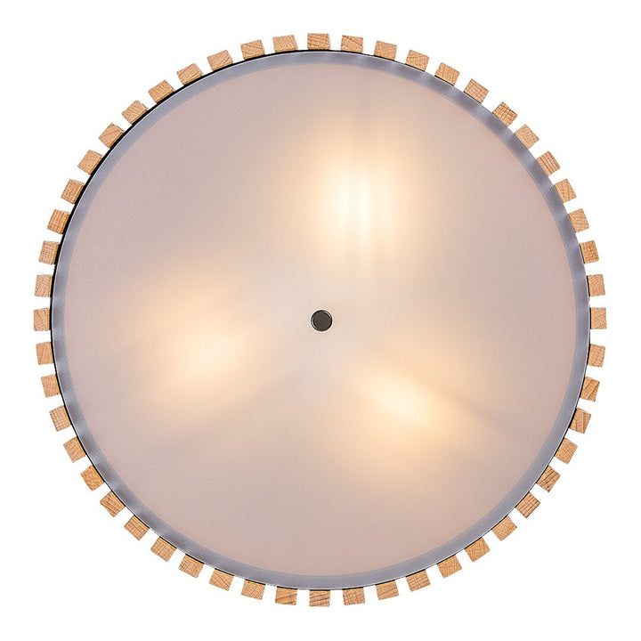 Taklampa Rabalux Noxelle E27 3x MAX 25W IP20 matt svart/trä, 71420