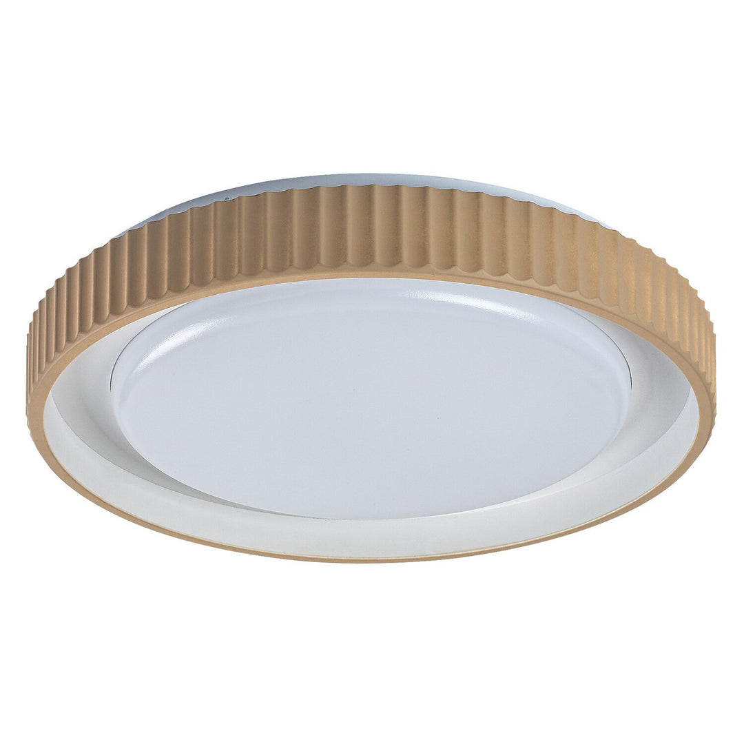 Pastello LED-lampa 48 W IP20, gråbeige, 3000–6500 K, minnesfunktion med fjärrkontroll, timerfunktion, nattlampefunktion, 71345