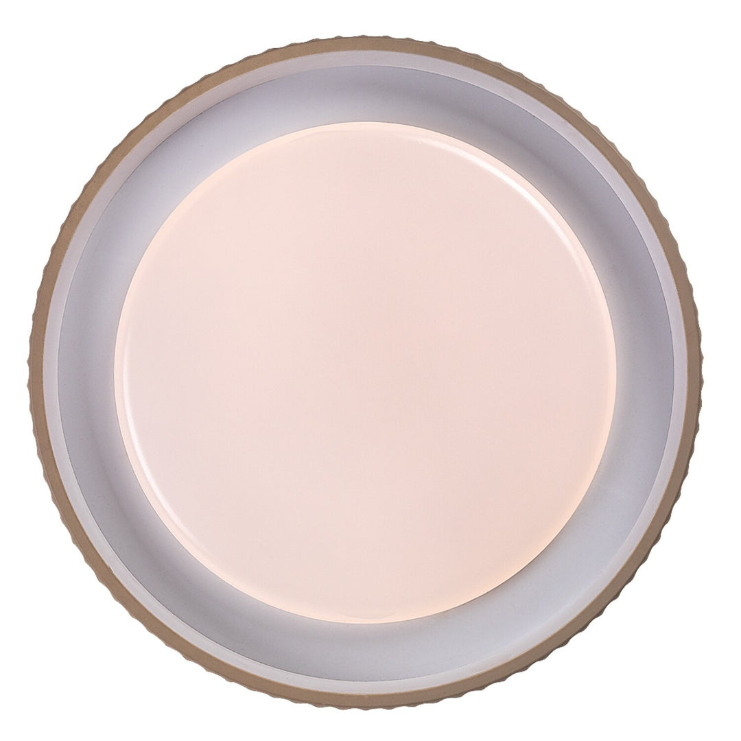 Pastello LED-lampa 48 W IP20, gråbeige, 3000–6500 K, minnesfunktion med fjärrkontroll, timerfunktion, nattlampefunktion, 71345
