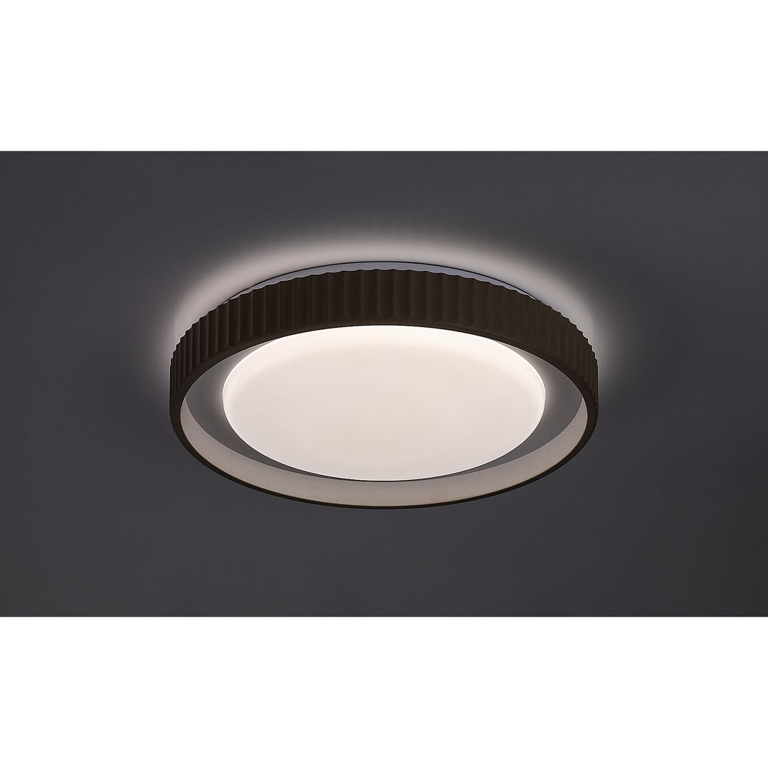 Pastello LED-lampa 48 W IP20, gråbeige, 3000–6500 K, minnesfunktion med fjärrkontroll, timerfunktion, nattlampefunktion, 71345