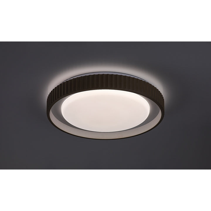 Pastello LED-lampa 48 W IP20, gråbeige, 3000–6500 K, minnesfunktion med fjärrkontroll, timerfunktion, nattlampefunktion, 71345
