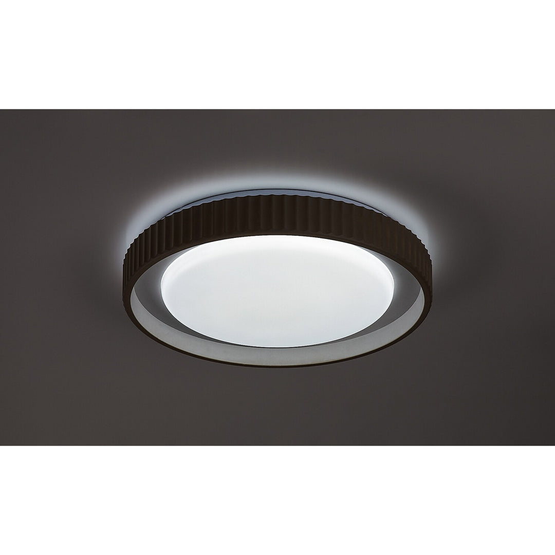 Pastello LED-lampa 48 W IP20, gråbeige, 3000–6500 K, minnesfunktion med fjärrkontroll, timerfunktion, nattlampefunktion, 71345
