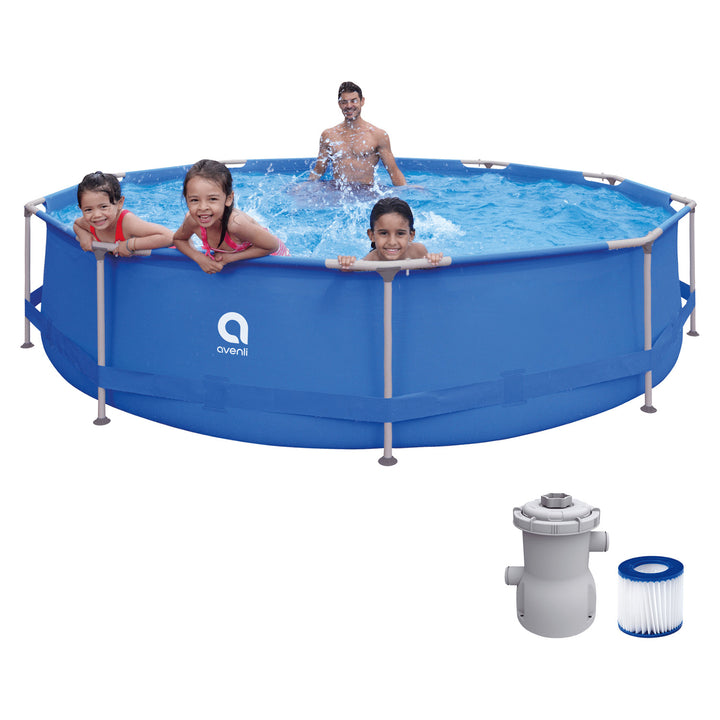 AVENLI rund ram-pool 366x76, set med en volym på 6125 l