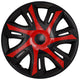 Universella bilhjulskåpor 16'' NRM N-Power röd/svart, 4 st